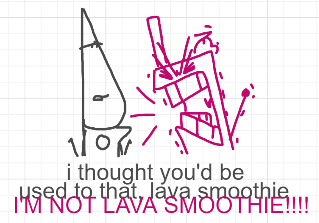 A panel from What's The Point, episode five of the Board Boards object show by Furretwalk/WalkingFurret.